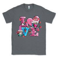 Charcoal Heather love and gnomes Classic Tee - AdoDesignShop