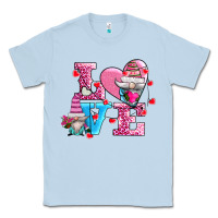 Dusty Blue love and gnomes Classic Tee - AdoDesignShop