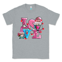 Heather Grey love and gnomes Classic Tee - AdoDesignShop