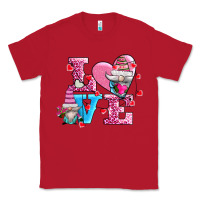 Red love and gnomes Classic Tee - AdoDesignShop