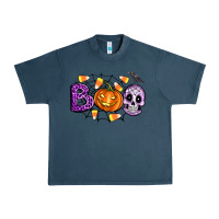 Midnight Navy Boo halloween Urban Heavy Tee - Artiststas