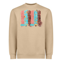 Mushroom Sunflower Leopard Jute Pattern Brushstrokes Heavyweight Sweatshirt - Bettercallsaul
