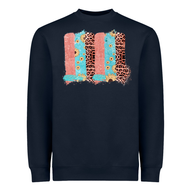 Sunflower Leopard Jute Pattern Brushstrokes Heavyweight Sweatshirt by Bettercallsaul | Teevron
