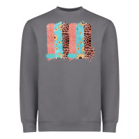 Storm Sunflower Leopard Jute Pattern Brushstrokes Heavyweight Sweatshirt - Bettercallsaul
