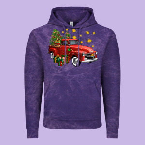 Christmas Truck Vintage Hoodie Designed By Fadigitalartstudio