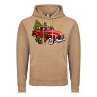 Vintage Coffee christmas truck Vintage Hoodie - FaDigitalArtStudio