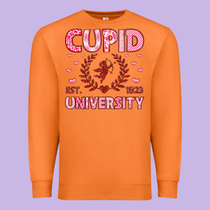 Cupid University Premium Sweatshirt Designed By Lillyallendesigns
