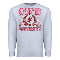 Heather Grey cupid university Premium Sweatshirt - LillyAllenDesigns