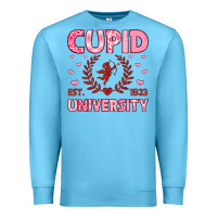Ocean Blue cupid university Premium Sweatshirt - LillyAllenDesigns