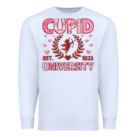 White cupid university Premium Sweatshirt - LillyAllenDesigns