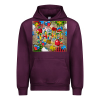 Mauve Wine teacher autism Urban Hoodie - CowGirlArtShop