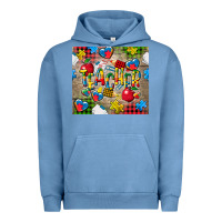 Pigment Pebble Blue teacher autism Urban Hoodie - CowGirlArtShop