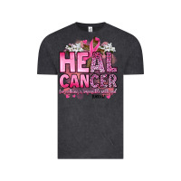 Vintage Black heal cancer for nothing is impossible with god luk Vintage Tee - Artiststas