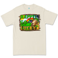 Bone Happy Go Lucky Goat Premium Tee - RanaPortraitStore