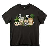 Asphalt panda coffee cups Heavy Core Tee - texasbilliewilder