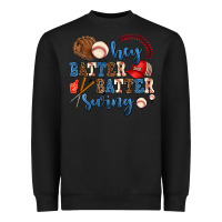 Black hey batter batter swing Heavyweight Sweatshirt - AdoDesignShop