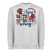 Heather Grey hey batter batter swing Heavyweight Sweatshirt - AdoDesignShop