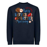 Navy hey batter batter swing Heavyweight Sweatshirt - AdoDesignShop