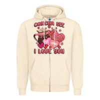 Sandshell concha see te amo  i love you Zipper Hoodie - MaliasSmallBusiness