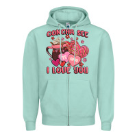 Seafoam concha see te amo  i love you Zipper Hoodie - MaliasSmallBusiness
