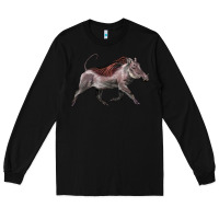 Black Warthog Illustrations Long Sleeve Tee - LillyAllenDesigns