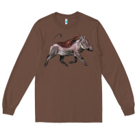 Chestnut Warthog Illustrations Long Sleeve Tee - LillyAllenDesigns