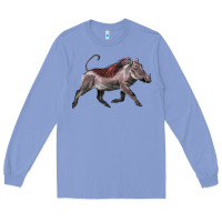 Colony Blue Warthog Illustrations Long Sleeve Tee - LillyAllenDesigns