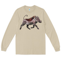 Mushroom Warthog Illustrations Long Sleeve Tee - LillyAllenDesigns