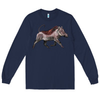 Navy Warthog Illustrations Long Sleeve Tee - LillyAllenDesigns