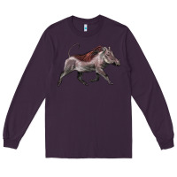 Plum Warthog Illustrations Long Sleeve Tee - LillyAllenDesigns