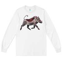 White Warthog Illustrations Long Sleeve Tee - LillyAllenDesigns