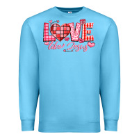 Ocean Blue love like jesus la Premium Sweatshirt - LillyAllenDesigns