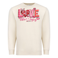 Sandshell love like jesus la Premium Sweatshirt - LillyAllenDesigns
