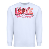 White love like jesus la Premium Sweatshirt - LillyAllenDesigns