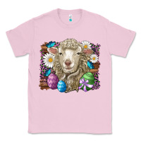 Bubblegum Pink easter sheep eggs butterfly daisys leopard glitter wooden Classic Tee - Artiststas