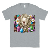 Heather Grey easter sheep eggs butterfly daisys leopard glitter wooden Classic Tee - Artiststas