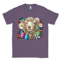 Lavender easter sheep eggs butterfly daisys leopard glitter wooden Classic Tee - Artiststas