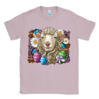 Lilac easter sheep eggs butterfly daisys leopard glitter wooden Classic Tee - Artiststas
