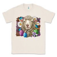 Natural easter sheep eggs butterfly daisys leopard glitter wooden Classic Tee - Artiststas