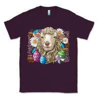 Plum easter sheep eggs butterfly daisys leopard glitter wooden Classic Tee - Artiststas