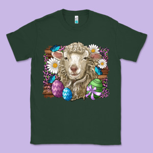 Easter Sheep Eggs Butterfly Daisys Leopard Glitter Wooden Classic Tee Designed By Artiststas