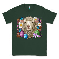 Sports Green easter sheep eggs butterfly daisys leopard glitter wooden Classic Tee - Artiststas