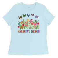Baby Blue grandma garden birth month flower Ladies Tee - JahusDesignShop