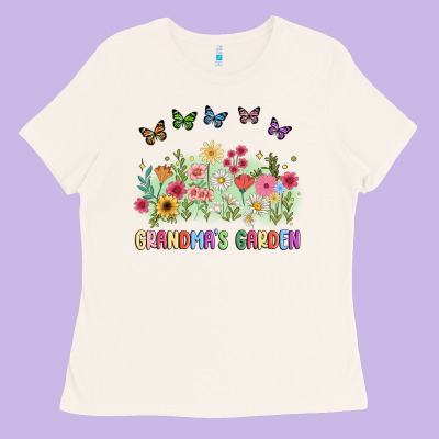 Grandma Garden Birth Month Flower Ladies Tee Designed By Jahusdesignshop