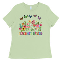 Matcha grandma garden birth month flower Ladies Tee - JahusDesignShop