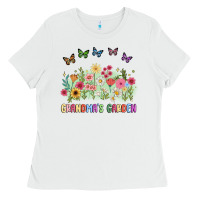 White grandma garden birth month flower Ladies Tee - JahusDesignShop