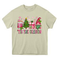 Mossy pink christmas 'tis the season gnome Heavy Core Tee - Zillion Design Studio