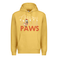 Antique Gold Christmas Dogs Paws Premium Hoodie - Bettercallsaul