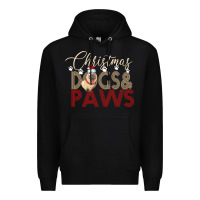 Black Christmas Dogs Paws Premium Hoodie - Bettercallsaul