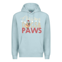 Blue Mist Christmas Dogs Paws Premium Hoodie - Bettercallsaul